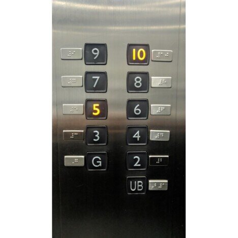 Set placute cu numere lift braille pentru  nevazatori