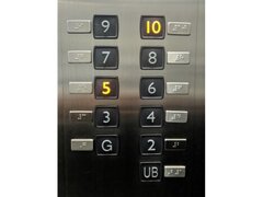 Set placute cu numere lift braille pentru  nevazatori
